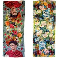 Lemasi Halstuch Wendbarer Schal Wendeschal Stola beidseitig bedruckt, Kunstmotive