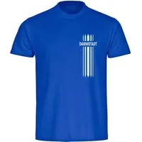 multifanshop T-Shirt Herren Darmstadt - Streifen - Männer