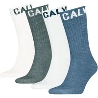 Calvin Klein Jeans Sportsocken CKJ MEN SOCK RIBBON LOGO ECOM (4 Paar) mit Logoschriftzug