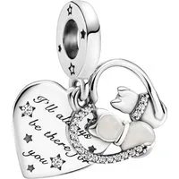 Pandora Charm Herz 799546C01, Katzen, Herz, Liebe, Zirkonia
