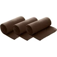 Wohndecke Polar-Fleece, wometo, OEKO-TEX®, 3 Fleecedecken mit Kettel-Rand & Anti-Pilling
