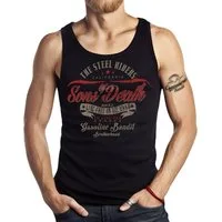 GASOLINE BANDIT® Tanktop für Biker, Racer, Motorrad Fans: Sons of Death