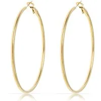 Made by Nami Paar Creolen Gold Ohringe Damen aus Edelstahl Wasserfester Schmuck