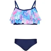 Aquarti Bustier-Bikini Aquarti Mädchen Bikini Set Bustier Bikinislip Zweiteiliger Badeanzug