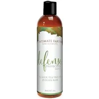 Intimate Earth Gleitgel Defense (mit Guavenrinde und Algen-Extrakt), Flasche mit 60ml, 1-tlg., veganes und biologisches Gleitgel - anti-bakteriell