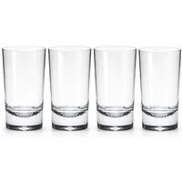 Mach1 Gläser-Set Acrylgläser 4er Set robuste Trinkgläser 290ml für Garten, Camping