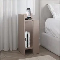 Decortie Nachttisch Elos (pack), Modern Nachttisch Linkes Modul, 27 x 25 x 60 cm