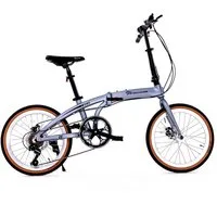 EVERCROSS TECH Faltrad EM1 20 Zoll, sekundenschnell faltbares Fahrrad, Aluminiumrahmen, 7 Gang, 7 Gang, Scheibenbremse, Max 100 kg Klapprad für Damen & Herren