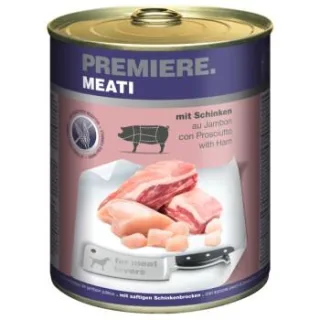 PREMIERE Meati Nassfutter Hund, Adult, Schinken 24x800 g