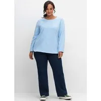 Sieh an! Fleeceshirt Fleece-Shirt Langarm Länge ca. 70 cm