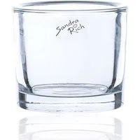 Sandra Rich Übertopf SANDRA RICH, Glasübertopf " cylindrical heavy Pot H 8cm/9cm"