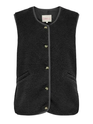 ONLY - ONLBABY TEDDY VEST PNT Black - Gr. - L