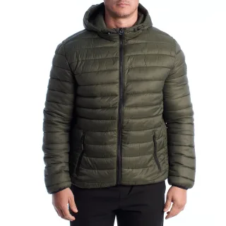 Herren-Steppjacke mit Kapuze US42127019