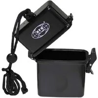 MFH Aufbewahrungsbox Box, Kunststoff, wasserdicht Nackenband, schwarz (Packung), mit Deckel