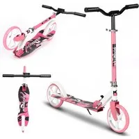 oyajia Cityroller Tretroller Kickroller Cityroller Kinderroller Erwachsene Scooter, Faltbar Tret-Roller höhenverstellbarer Cityroller