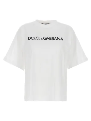 Dolce & Gabbana Weißes Baumwoll-T-Shirt