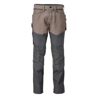 MASCOT Herren Hose mit Knietaschen CUSTOMIZED Dunkel Sandbeige / Anthrazitgrau 50 - 22479-230-5689-82C50