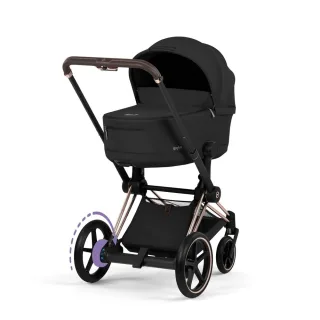 Cybex Kinderwagen ePriam Comfort Rosegold inklusive Babywanne Sepia Black