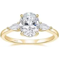 ROUGEMONT Verlobungsring Funkelnder Extravaganter Damen Ring Verlobungsring 925 Silber, Echtschmuck