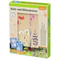 Moses. Verlag Spielzeug-Gartenset Blatt- & Blütenpresse mit Sonnendruckpapier für Kinder ab 6
