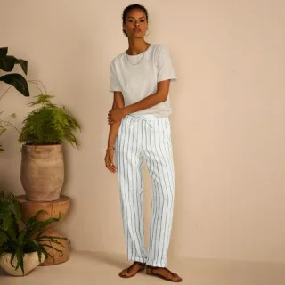 Relaxte Premium Reinleinen-Schlupfhose für Damen, Damen, size: regular, Grün, Leinen, by Lands' End