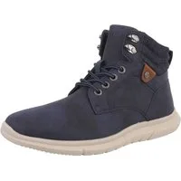 Coolwalk Herren Schnürschuhe Freizeit Stiefelette (88491836) Flach Boots in Dunkelblau