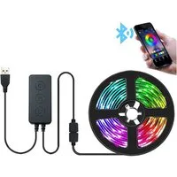 KINSI LED Stripe LED TV-Hintergrundbeleuchtung,Music Sync,3 Tasten,RGB Bluetooth App, Für DIY Dekoration, Party, Gaming, Dekor, TV Hintergrundbeleuchtung