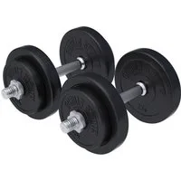 GORILLA SPORTS Kurzhantel Kurzhanteln - Verstellbare Hanteln, Standard / Gripper, Kurzhantelset, (20 kg / 30 kg Gesamtgewicht)