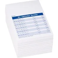 König & Ebhardt Formularblock K&E Terminzettel A7 50 Blatt 10er-Pack