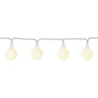 STAR TRADING LED-Lichterkette BERRY 50 warmweiße opale Kugeln L: 7,35m Deko Lichterkette für Außen, 50-flammig