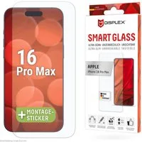 Displex Displayschutzglas Smart Glass Screen Protection für Apple iPhone 16 Pro Max, Displayschutzfolie, Schutzfolie, Bildschirmschutz, kratz- & stoßfest