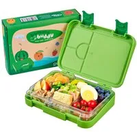 ecosa Lunchbox EO-8171 yummy buddy Kinder Brotdose, Tritan, (Brotdose, 4-tlg), Kinderfreundliche Verriegelung,BPA-Frei,Auslaufsicher,Vesperdose