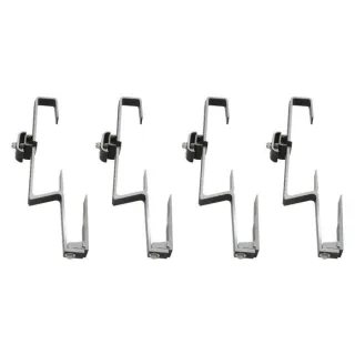 Vaillant Solar Dachankerset 0020123982 4 Dachanker, nebeneinander, nebeneinander, für 1 Flachkollektor, Aluminium