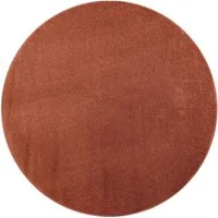 Paco Home Teppich Porto 890, rund, Höhe: 13 mm, Kurzflor, Uni-Farben, ideal im Wohnzimmer & Schlafzimmer