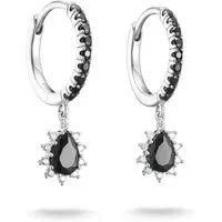 THOMAS SABO Paar Creolen True Romance Ohrschmuck "Tropfen", mit Zirkonia (synth)