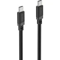 Hama USB-C Ladekabel 1 m schwarz USB-Kabel, USB-C, (100 cm), Schnellladen, 480 Mbit/s, 60 W Leistung, breite Kompatibilität