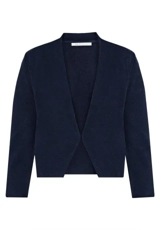 Betty & Co - Feinstrickjacke dunkelblau - Gr. - 34