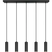 TRIO Leuchten LED Pendelleuchte, Dimmfunktion, LED wechselbar, Warmweiß, mehrflammig aus Metall über Esstisch & Kochinsel hängend, Breite 85cm