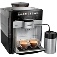 SIEMENS Kaffeevollautomat EQ6 plus s700 TE657M03DE, viele Kaffeespezialitäten, Doppeltassenfunk, Edelstahl-Milchbehälter, automatische Dampfreinigung, edelstahl
