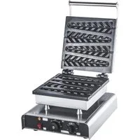 GastroHero 2-in-1-Kombi-Waffeleisen Doppel Waffeleisen rund 2x Ø18 cm Waffelgerät Gastro, 1550 W