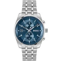 BOSS Chronograph SKYTRAVELLER 1514216, Quarzuhr, Armbanduhr, Herrenuhr, Edelstahlarmband, analog, Tag