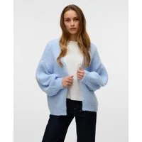 Vero Moda Strickjacke VMMAYBE LS OPEN CARDIGAN GA REP Kunstfaser, oversize