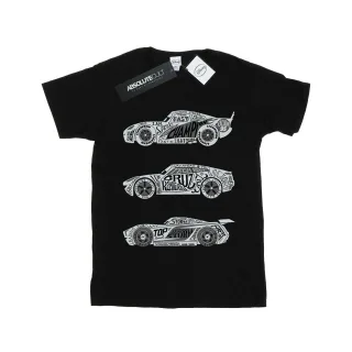 Disney - "Cars Text Racers" T-Shirt für Damen (Schwarz)