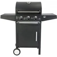El Fuego Gasgrill SAN ANGELO AY0581, Edelstahlbrenner, Seitenablagen, Thermometer