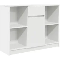 vidaXL Sideboard Sideboard mit Schublade Weiß 101x35x76 cm Holzwerkstoff (1 St)