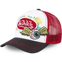Von Dutch Trucker Cap Von Dutch Originals Trucker Cap - LOGO PATCH EYE Red (Basecap, Basecap, Meshcap, Trucker Kappe)