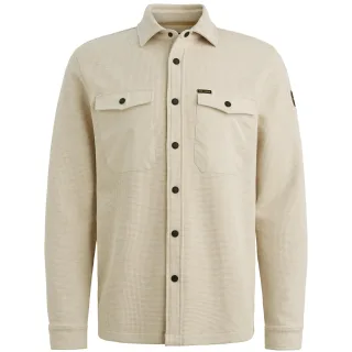 PME Legend - The Jones Jersey Waffle/overshirt 2 bone white - Gr. - XXXL
