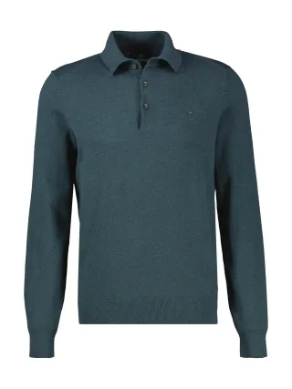 LERROS - POLO-KNOPF BUENDCHEN CEDAR GREEN MELANGE - Gr. - XXXL