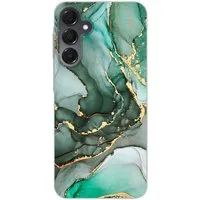 MuchoWow Handyhülle für Samsung Galaxy A16 5G Gold - Marmor - Grün - Luxus - Marmoroptik -, Phone Case, Silikon, Schutzhülle Dünn