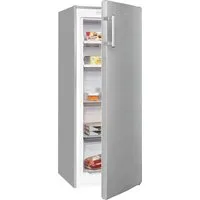 exquisit Gefrierschrank GS231-NF-H-040D inoxlook, 143 cm hoch, 54 cm breit, 4*-Gefrierschrank No Frost mit LED-Anzeige & praktischem Griff